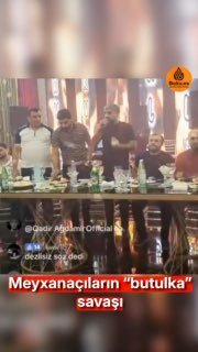 Meyxanaçılar arasında qalmaqal: Balaəli Xosrova butulka atdı