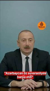 Prezident: "Azərbaycan öz suverenliyini bərpa etdi"