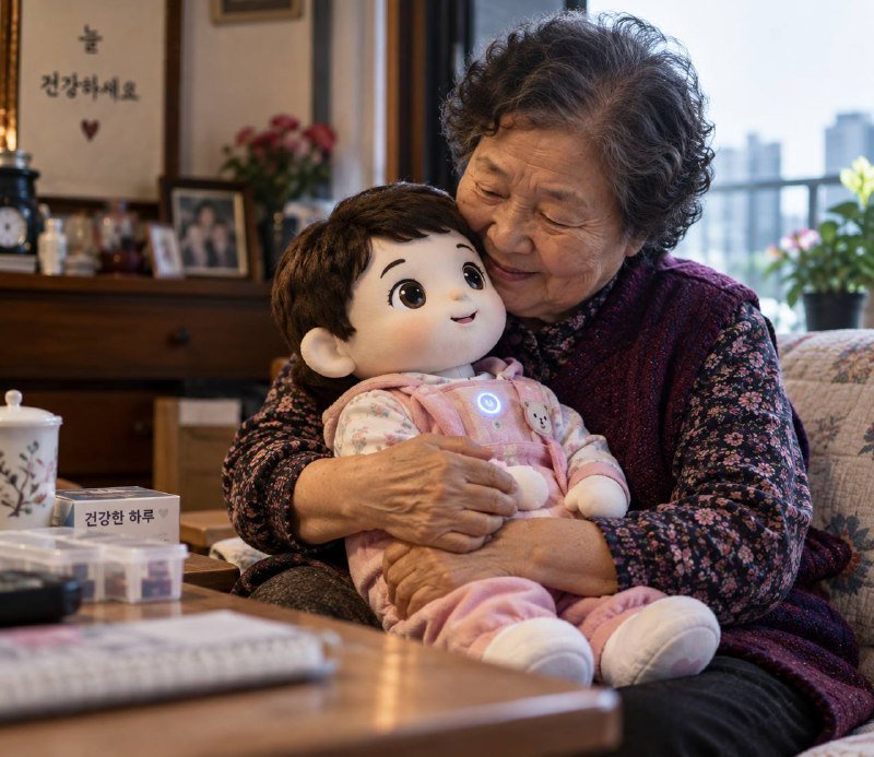 Cənubi Koreyada tək yaşayan yaşlılara robot "nəvə" verilir.