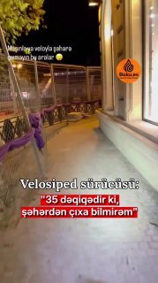 Velosiped sürücüsündən “Formula 1” həftəsi ilə bağlı xəbərdarlıq: “Şəhərə velosipedlə çıxmayın”