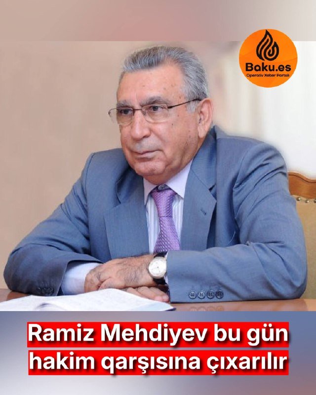 Bu gün Prezident Administrasiyasının sabiq rəhbəri Ramiz Mehdiyevin cinayət işi üzrə məhkəməsinin hazırlıq iclasının keçirilməsi gözlənilir.