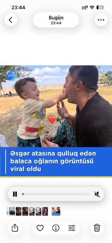 Əsgər atasına qulluq edən balaca oğlanın səmimi görüntüləri maraqla qarşılanıb.