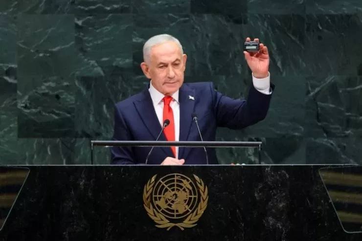 Netanyahu BMT-yə bomba gətirib bütün dünyanı hədələdi