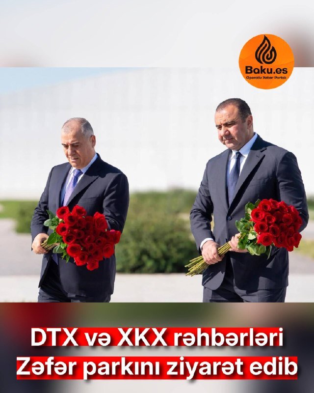 Əli Nağıyev və Orxan Sultanov Zəfər parkını ziyarət ediblər
