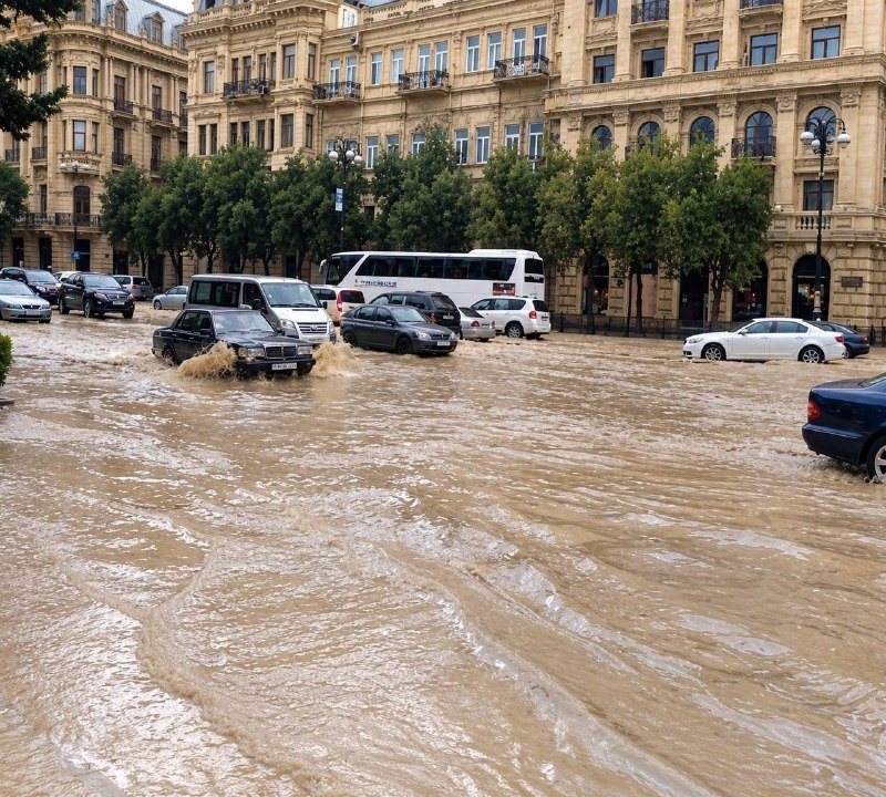 XƏBƏRDARLIQ❗️Bakıda və Abşeron yarımadasının bəzi ərazilərində yağış yağacaq.