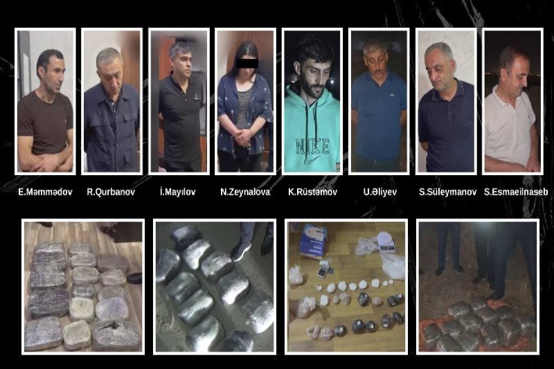 DİN 68 kq narkotiki dövriyyədən çıxarıb, İran vətəndaşı və daha 7 nəfər tutulub