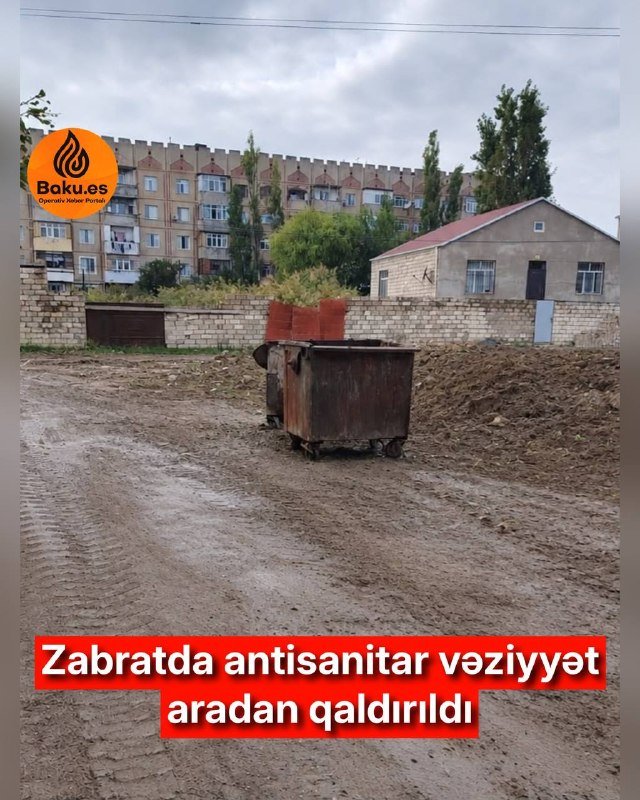 Əldə etdiyimiz məlumata görə, polis əməkdaşları tərəfindən aidiyyəti qurumların əməkdaşları ilə birgə qeyd edilən ərazidə olan antisanitar vəziyyət aradan qaldı