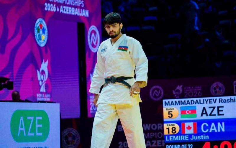 Azərbaycan cüdoçusu Rəşid Məmmədəliyev dünya çempionatında bürünc medal qazanıb