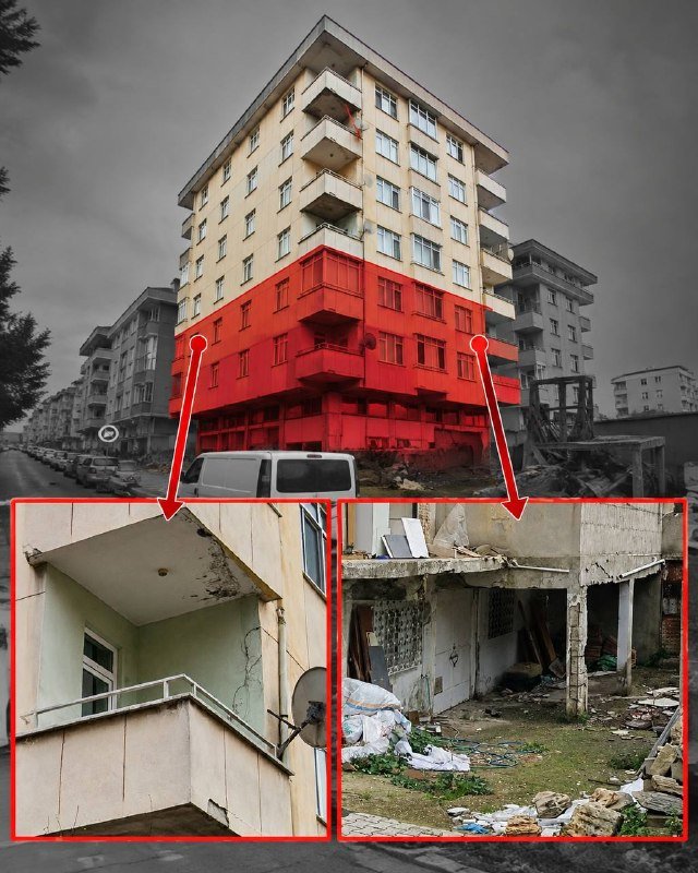Türkiyədə Maltəpə ərazisində heç bir səbəb yox ikən bir binanın ilk 3 mərtəbəsi çökdü.